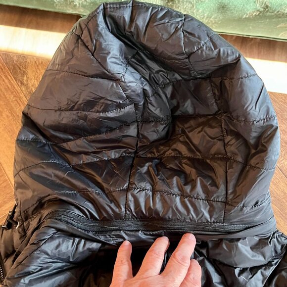 Women's Michael Kors Packable Down-Filled Puffer Coat Jacket Black Size Medium - Picture 5 of 6